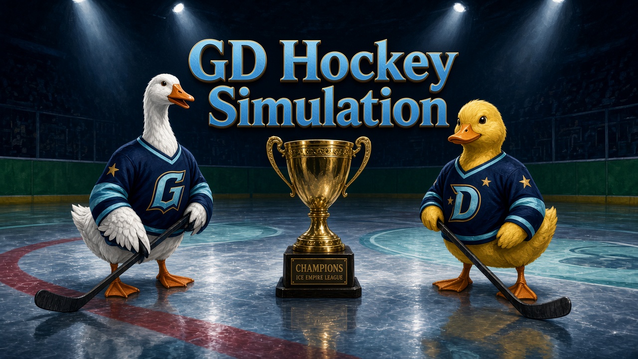 GD Hockey Simulation title banner