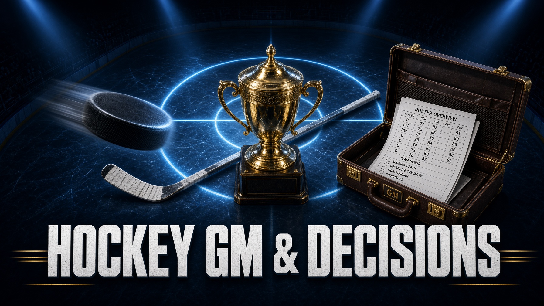 Hockey GM and Decisions title banner